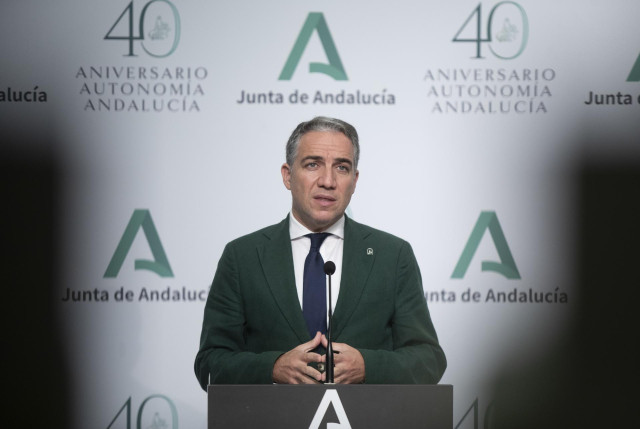 El consejero de Presidencia de la Junta de Andalucía, Elías Bendodo