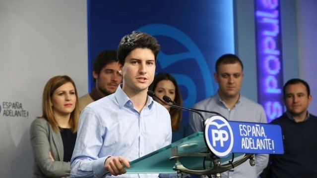 El gallego Diego Gago, actual presidente de NNGG que dejará su cargo en el Congreso que la organización celebrará en Barcelona en enero.