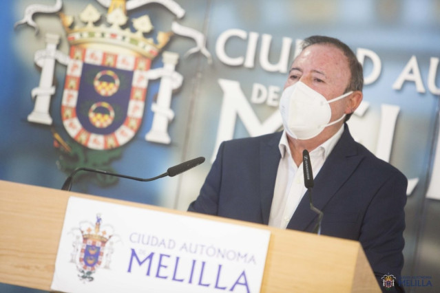 El viceconsejero de Medio Ambiente de Melilla, Francisco Vizcaíno, en rueda de prensa
