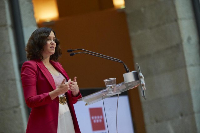 La presidenta de la Comunidad de Madrid, Isabel Díaz Ayuso