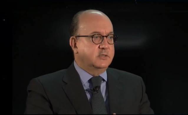 El presidente de la Asociación Española de Banca (AEB), José María Roldán, en el XXVII Encuentro del Sector Financiero organizado por Deloitte, 'ABC' y Sociedad de Tasación.