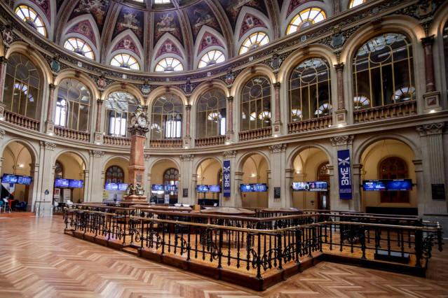 Vista de la Bolsa de Madrid (España),