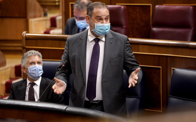 Los ministros de Interior y Transportes, Fernando Grande-Marlaska y José Luis Ábalos