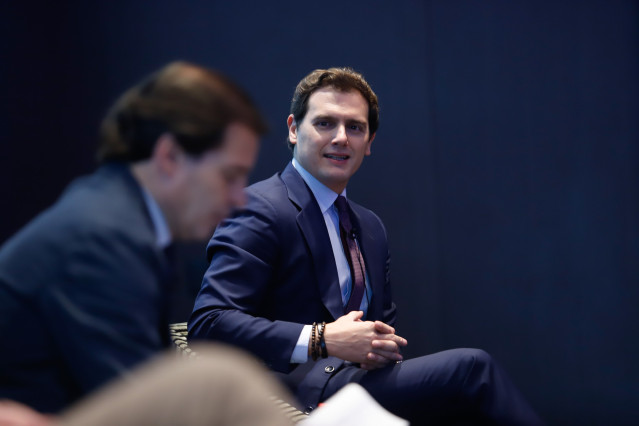 El presidente ejecutivo de Martínez-Echevarría & Rivera Abogados y exlíder de Cs, Albert Rivera, intervienen en los desayunos informativos de Europa Press Andalucía con el patrocinio de Fundación Unicaja, Atlantic Copper y Laboratorios Vir.