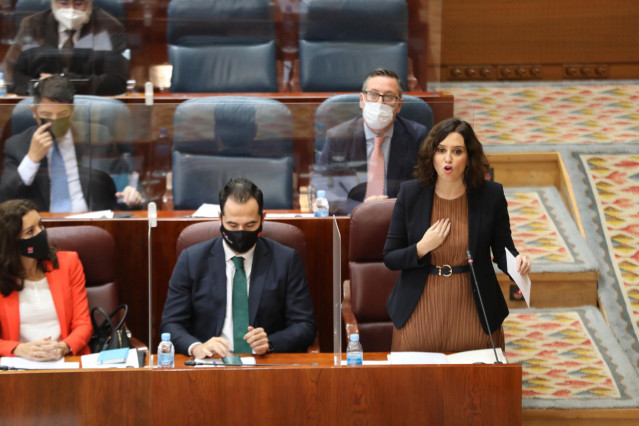La presidenta de la Comunidad de Madrid, Isabel Díaz Ayuso