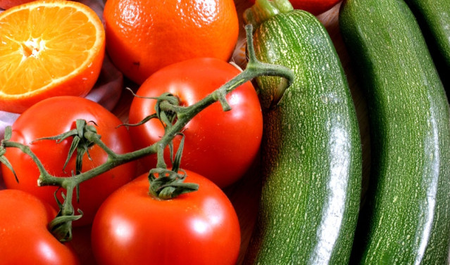 Frutas y hortalizas producidas en Andalucía