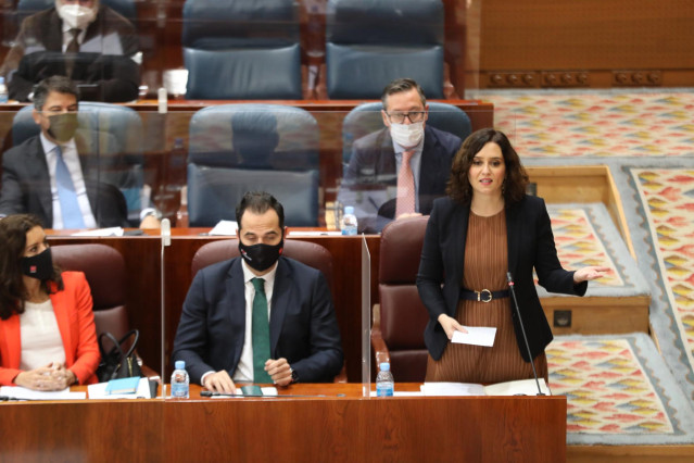 La presidenta de la Comunidad de Madrid, Isabel Díaz Ayuso