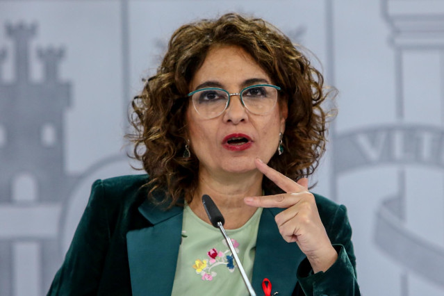 La ministra portavoz y de Hacienda, María Jesús Montero