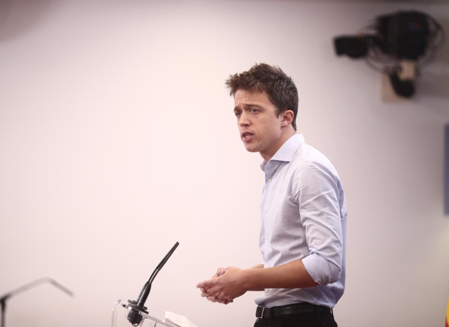 El diputado de Más País, Íñigo Errejón, ofrece una rueda de prensa en el Congreso de los Diputados, en Madrid (España), a 2 de diciembre de 2020.