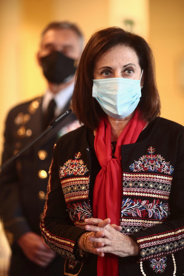 La ministra de Defensa, Margarita Robles, preside el acto en memoria del teniente general Francisco Veguillas Elices