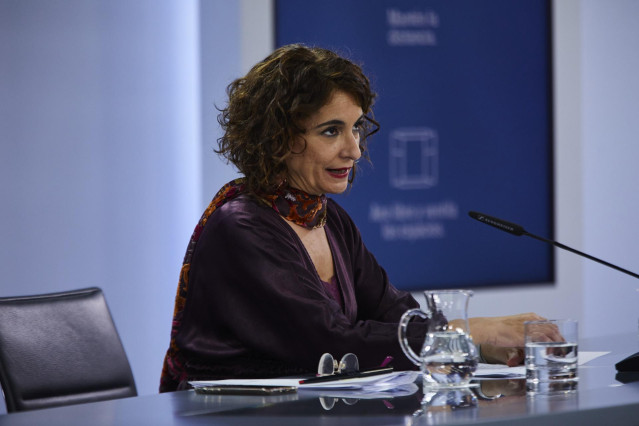 La ministra portavoz y de Hacienda, María Jesús Montero, comparece en rueda de prensa tras el Consejo de Ministros