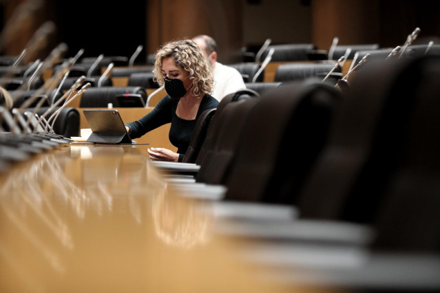 La portavoz de la Comisión de Educación y Formación Profesional, Marta Martín Llaguno, durante la Comisión de Educación y Formación Profesional en el Congreso de los Diputados, en Madrid (España), a 24 de noviembre de 2020. La reunión tiene lugar pocos dí