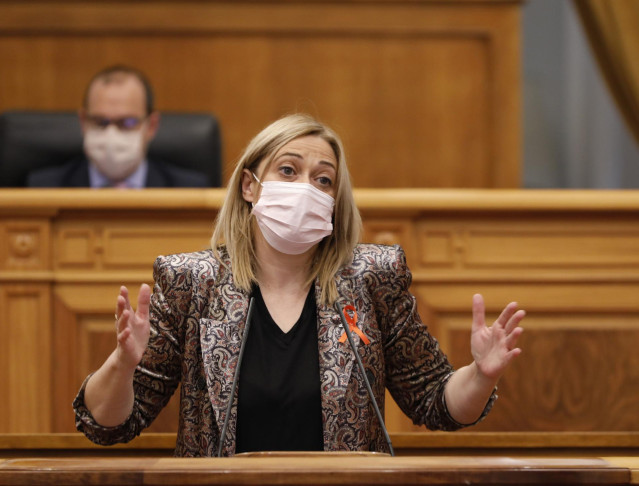 La portavoz del Grupo Parlamentario Ciudadanos, Carmen Picazo, en las Cortes