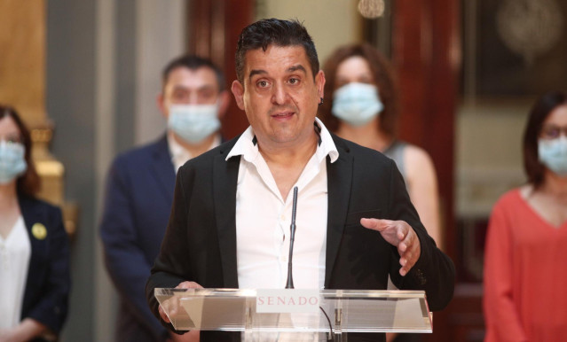 El senador de Compromís, Carles Mulet, interviene en el pleno celebrado en el Senado sobre diferentes mociones. En Madrid, (España), a 1 de julio de 2020.
