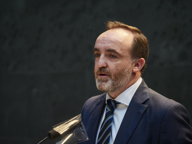 El portavoz de Navarra Suma, Javier Esparza.