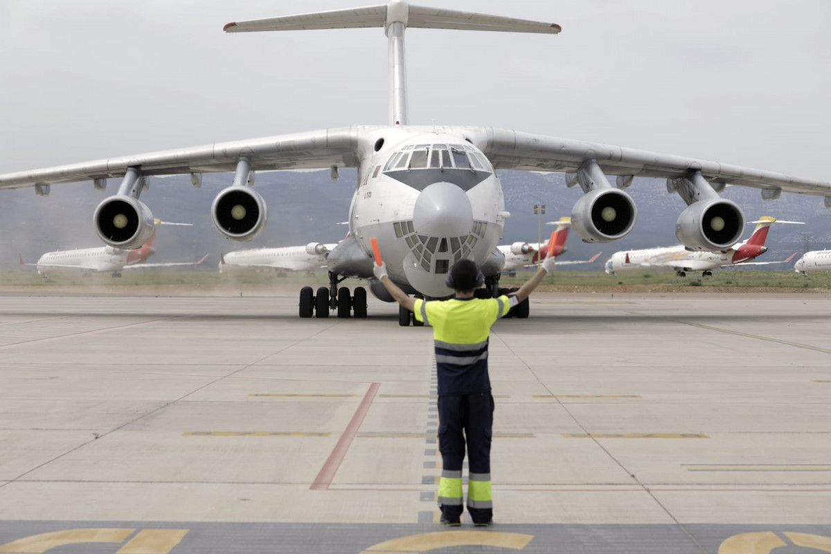 Llega el decimonoveno avión de China fletado por la Generalitat con material sanitario