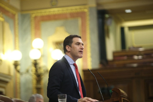 El diputado del PP Miguel Ángel Castellón en el Pleno del Congreso