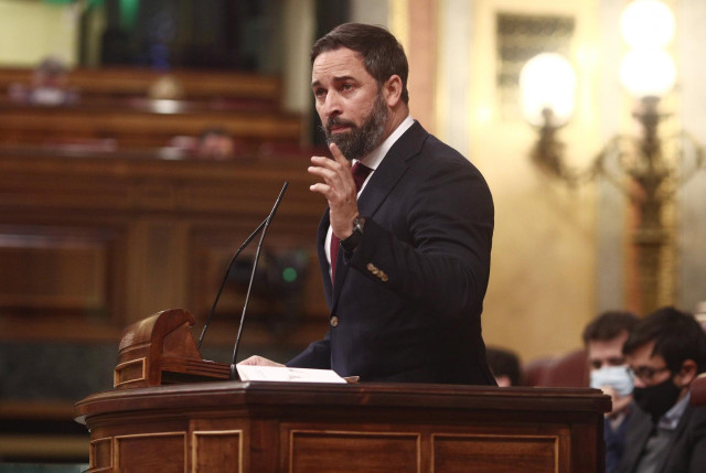 El presidente de Vox, Santiago Abascal