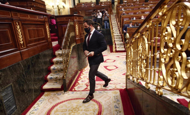 El presidente de Vox, Santiago Abascal