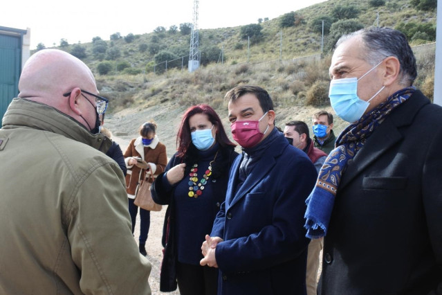 El consejero de Agricultura, Agua y Desarrollo Rural, Francisco Martínez Arroyo, en Barajas de Melo