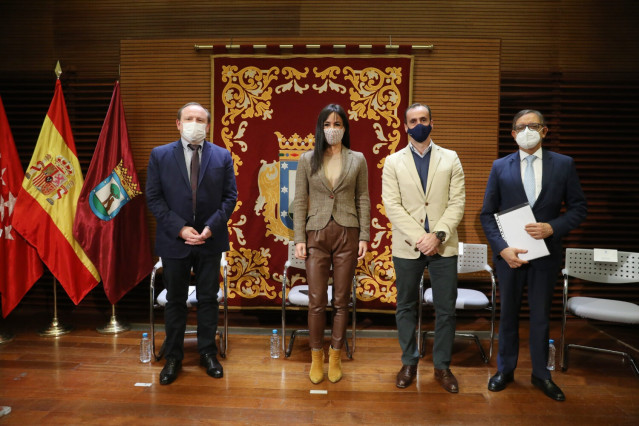 Begoña Villacís en la presentación de la Campaña de Inspección y Control de Consumo en Navidad