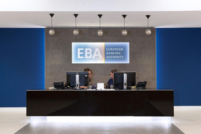 Oficina de la Autoridad bancaria Europea (EBA). Sede de la EBA, logo.