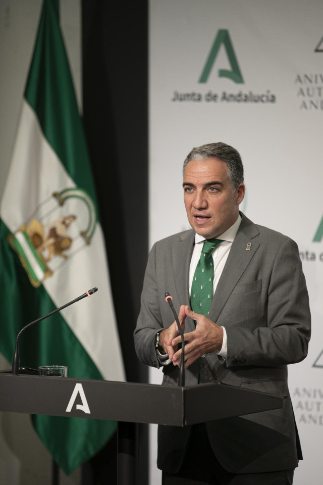 El consejero de la Presidencia, Administración Pública e Interior, Elías Bendodo