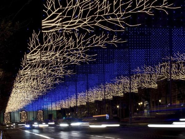 Iluminación navideña en Madrid.