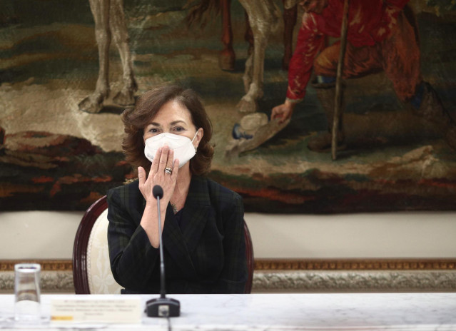 La vicepresidenta primera y ministra de la Presidencia, Relaciones con las Cortes y Memoria Democrática, Carmen Calvo