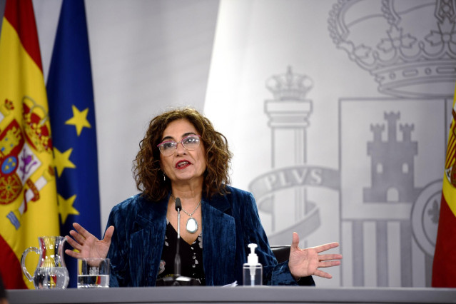 La ministra portavoz y de Hacienda, María Jesús Montero.