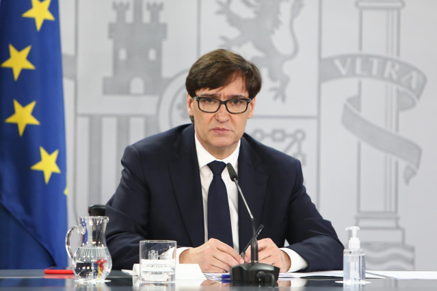 El ministro de Sanidad, Salvador Illa, en Moncloa
