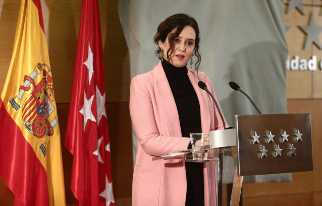 La presidenta de la Comunidad de Madrid, Isabel Díaz Ayuso.