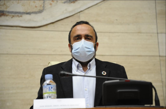 El vicepresidente de la Asamblea, Miguel Ángel Morales, en el pleno del pasado jueves