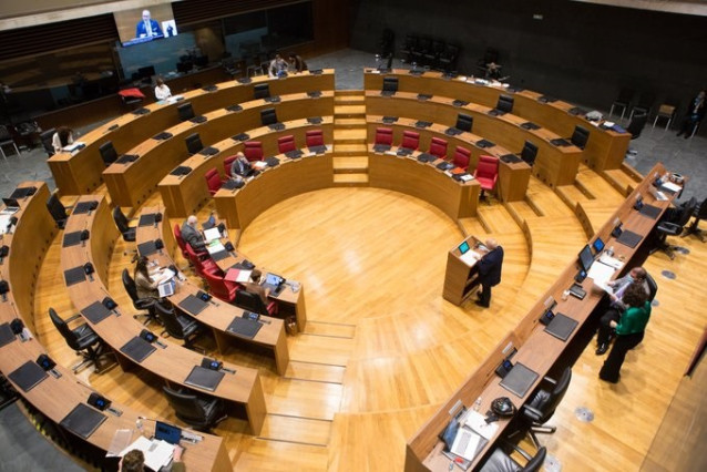 Hemiciclo del Parlamento foral.