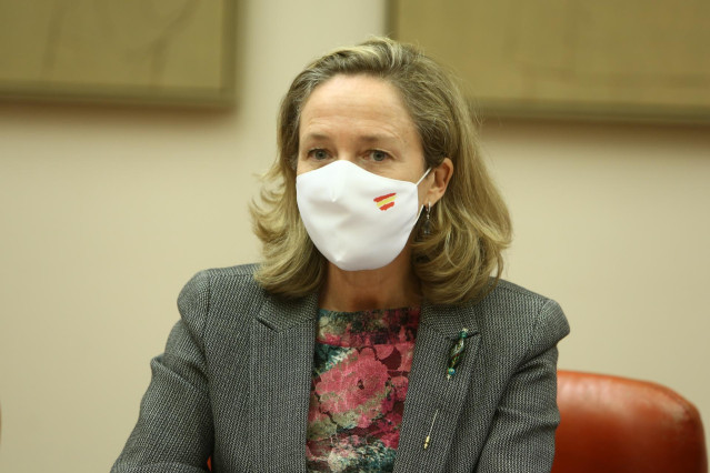 La vicepresidenta Tercera del Gobierno, Nadia Calviño