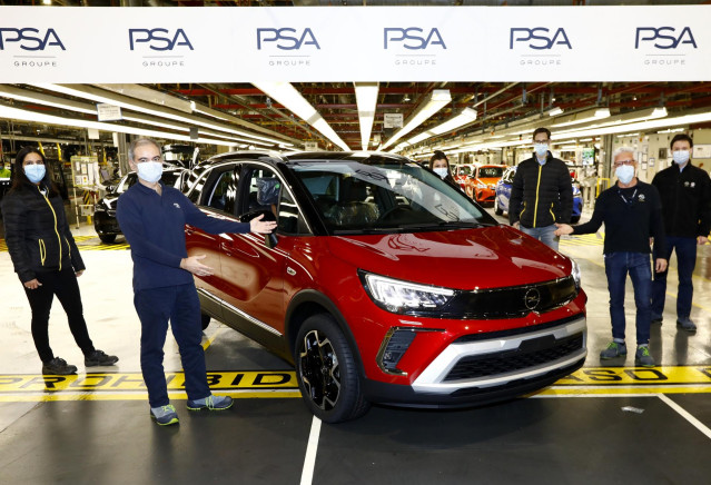 Inicio de la producción del Opel Crossland en Zaragoza.