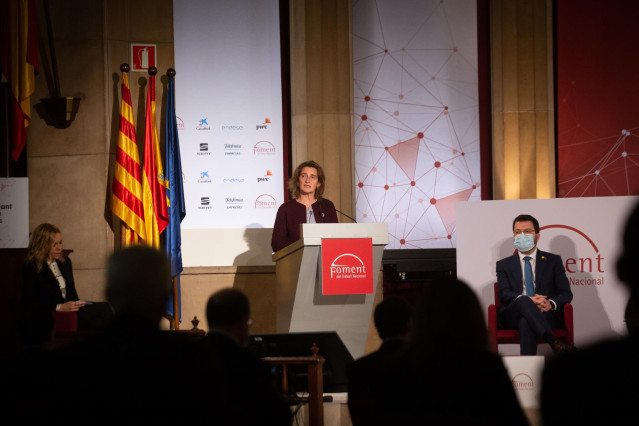 La vicepresidenta cuarta del Gobierno y ministra para la Transición Ecológica y Reto Demográfico, Teresa Ribera, este lunes