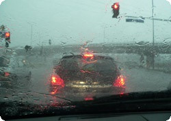 Conducción con lluvia.