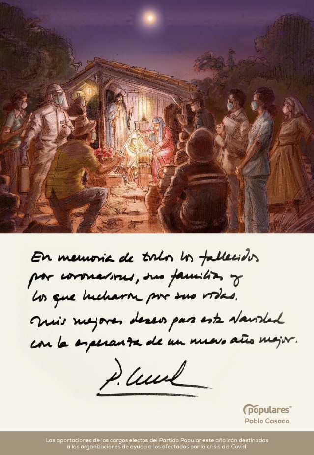 Felicitación de Navidad de Pablo Casado