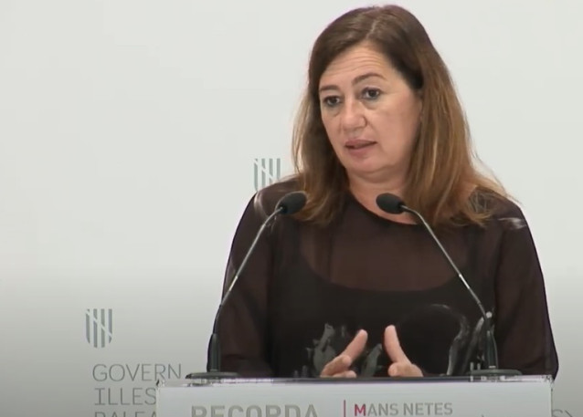 La presidenta del Govern, Francina Armengol.