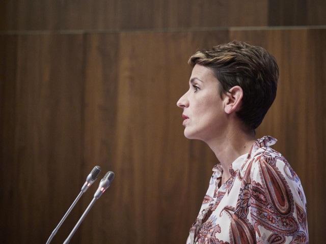 La presidenta del Gobierno de Navarra, María Chivite.