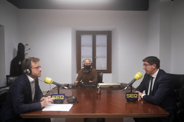 Juan Marín, durante la entrevista