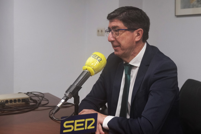 Juan Marín, durante la entrevista