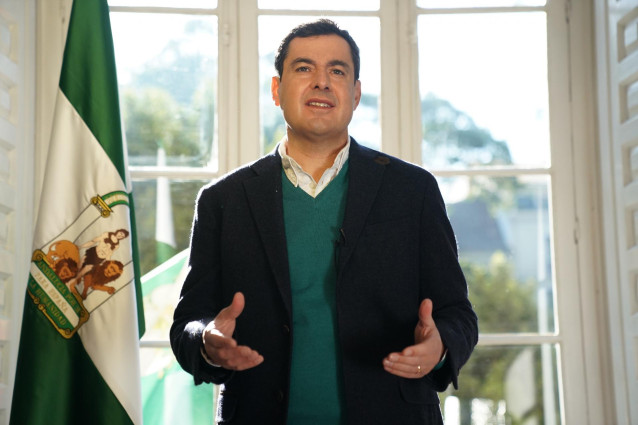 El presidente de la Junta de Andalucía, Juanma Moreno.