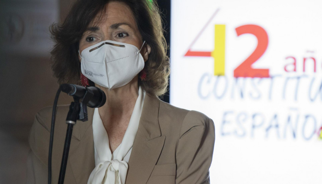La vicepresidenta primera del Gobierno, ministra de la Presidencia, Relaciones con las Cortes y Memoria Democrática, Carmen Calvo