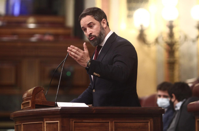 El presidente de VOX, Santiago Abascal .