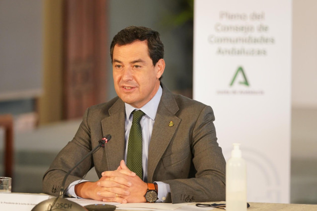 El presidente de la Junta, Juanma Moreno