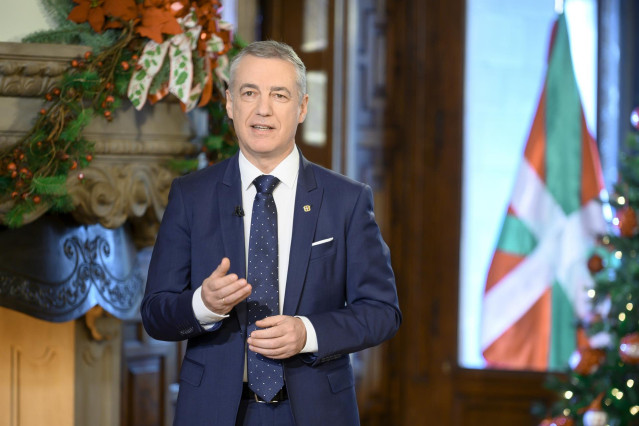EL Lehendakari, Iñigo Urkullu, en su discurso de fin de año
