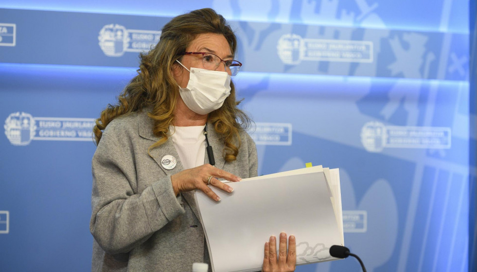 La consejera de Salud, Gotzone Sagardui