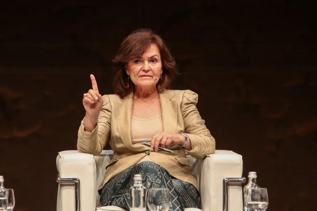 La vicepresidenta del Gobierno, Carmen Calvo.